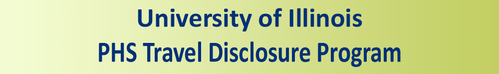 PHS Travel Disclosure, University of Illinois